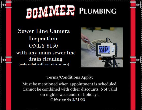 Sewer Line Inspection Camera Coupon